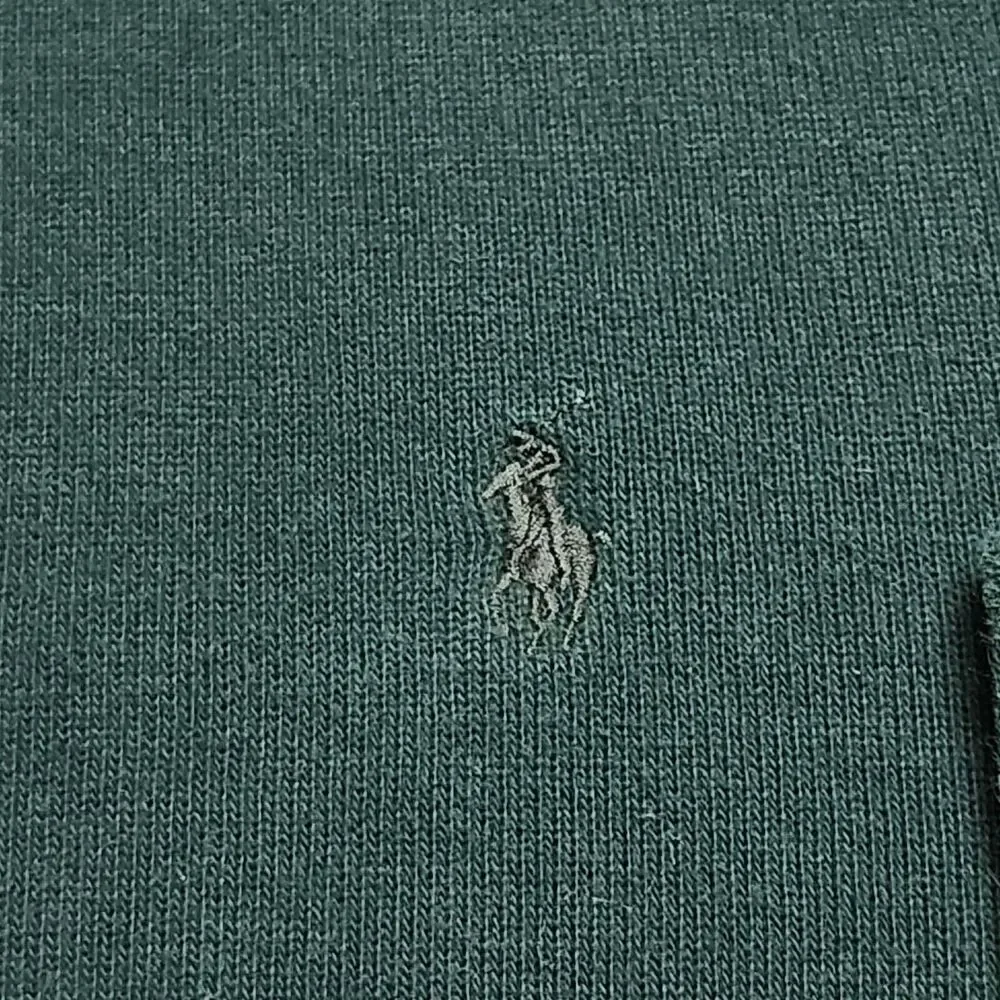 Polo Ralph Lauren Sweater Mens XXL 2XL Green Pony Knit Quarter Zip Mock Neck‎